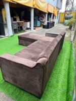 Brand New 5 Seater Brown L Shape Sofa