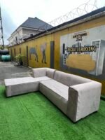 Brand New Off White 5 Seater L Shape Sofa Set - Image 6
