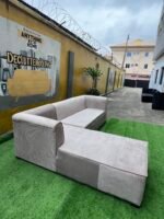 Brand New Off White 5 Seater L Shape Sofa Set - Image 9