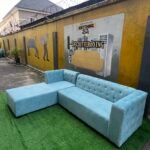 Brand New L Shape Tufted Sofa Set