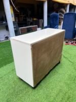 Neatly Used Top Quality White Glossy Wood Chest Drawer With Six Drawer Compartment - Image 6