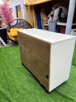 Neatly Used Top Quality White Glossy Wood Chest Drawer With Six Drawer Compartment - Image 2