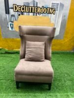 Neatly Used Top Quality Brown Lifemate Armless Chair With Pillow - Image 4
