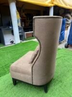 Neatly Used Top Quality Brown Lifemate Armless Chair With Pillow - Image 5