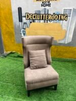 Neatly Used Top Quality Brown Lifemate Armless Chair With Pillow - Image 6
