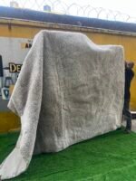Barely Used 120 By 100 Fluffy Grey Fur Rug( Very big ) - Image 3