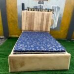 Relatively New 4.5by6 Upholstery Bedframe With Full Orthopedic Mattress