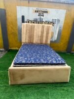 Relatively New 4.5by6 Upholstery Bedframe With Full Orthopedic Mattress
