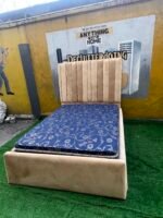 Relatively New 4.5by6 Upholstery Bedframe With Full Orthopedic Mattress - Image 6