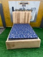Relatively New 4.5by6 Upholstery Bedframe With Full Orthopedic Mattress - Image 3