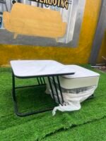 Brand New 2in1 Real Marble Center Table With Leather Finishing - Image 4