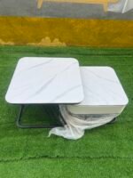 Brand New 2in1 Real Marble Center Table With Leather Finishing - Image 5
