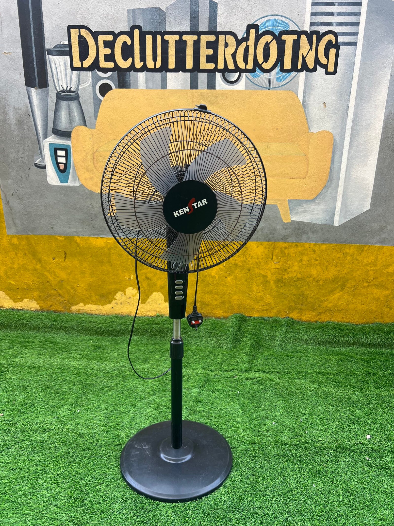 IMG_7155 Neatly Used 16inch kenstar Standing Fan with Timer-KS-416T - Image 1